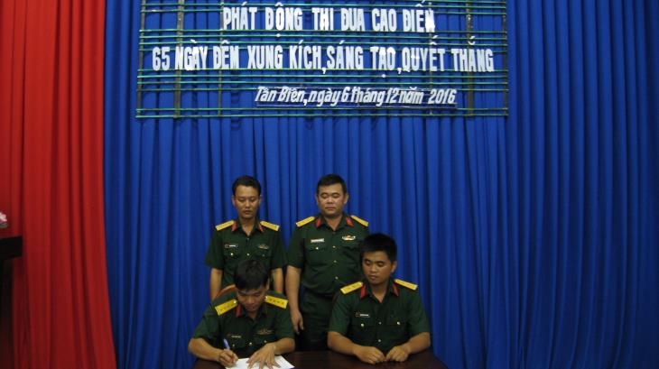 Đoàn ủy quân sự huyện Tân Biên Phát động thi đua cao điểm “65 ngày đêm xung kích, sáng tạo, quyết thắng”.