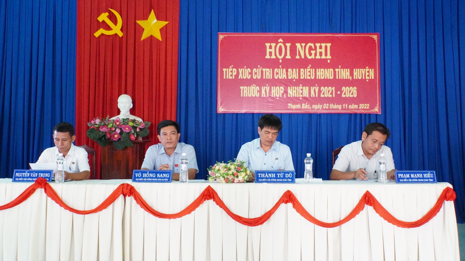 Đại biểu HĐND tỉnh, huyện Tiếp xúc cử tri xã Thạnh Bắc huyện Tân Biên 