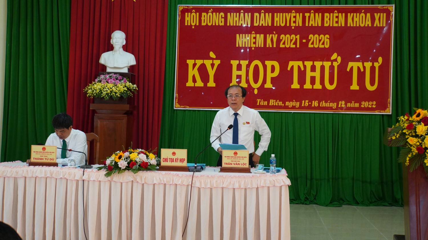 HĐND huyện Tân Biên khai mạc kỳ họp thứ 4, khóa XII, nhiệm kỳ 2021-2026