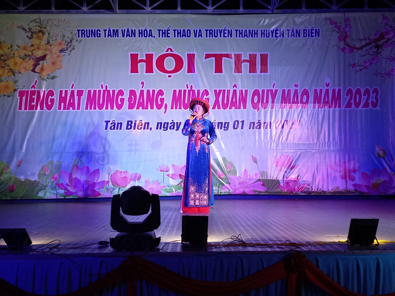 Tân Biên tổ chức Hội thi Tiếng hát mừng Đảng mừng xuân Quý Mão  năm 2023