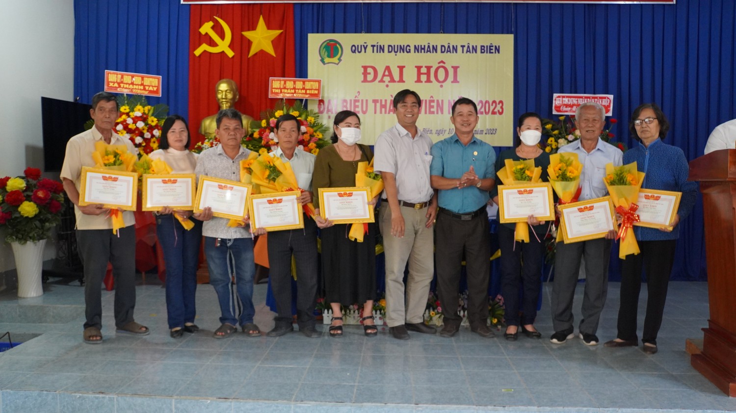 Đại hội đại biểu thành viên Quỹ tín dụng nhân dân huyện Tân Biên năm 2023.