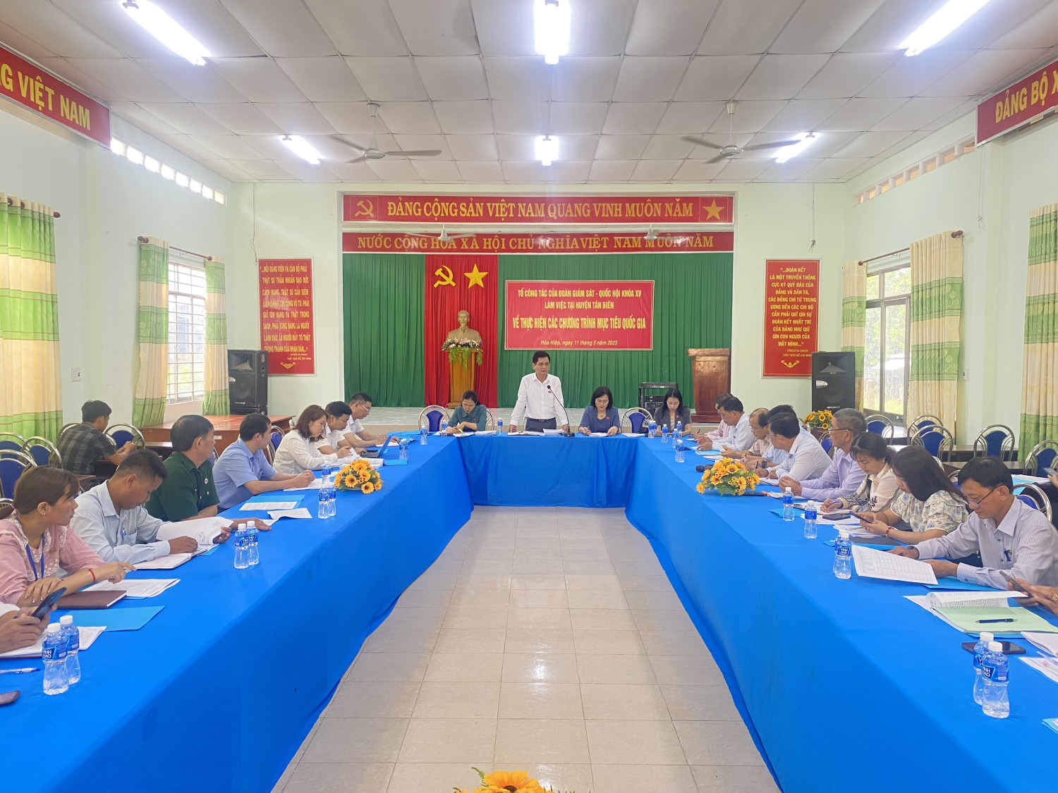 Đoàn Giám sát – Quốc hội khóa XV làm việc tại huyện Tân Biên về thực hiện các chương trình mục tiêu Quốc gia.