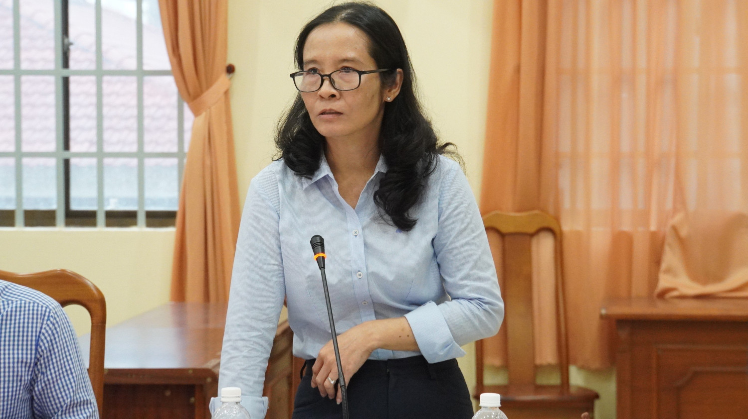 Bà Nguyễn Thị Thủy – Phó trưởng Ban Thi đua – khen thưởng tỉnh phát biểu chỉ đạo tại hội nghị