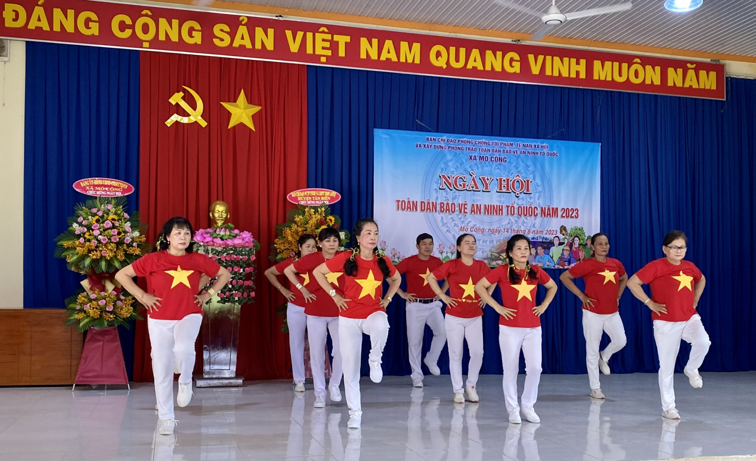 Xã Mỏ Công huyện Tân Biên tổ chức ngày hội toàn dân bảo vệ an ninh  tổ quốc năm 2023