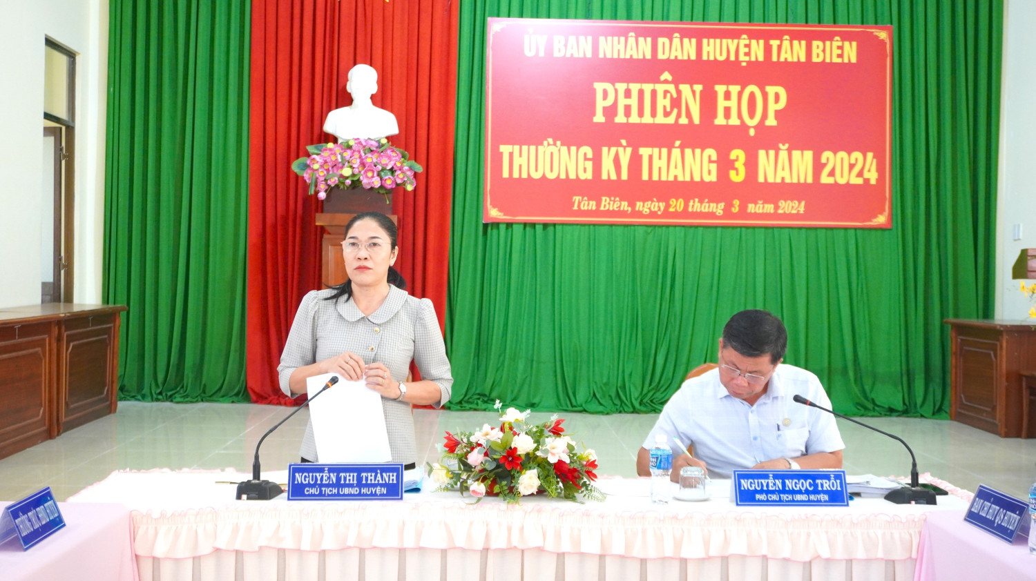 UBND huyện Tân Biên họp phiên thường kỳ tháng 3 năm 2024