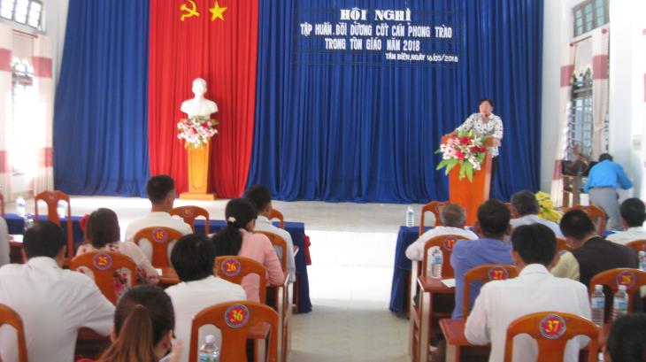 Tập huấn lực lượng nòng cốt, cốt cán về phong trào trong tôn giáo huyện Tân Biên