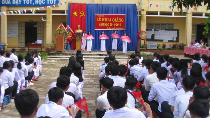 Tân Biên : Hơn 60 điểm trường khai giảng năm học mới 2018-2019