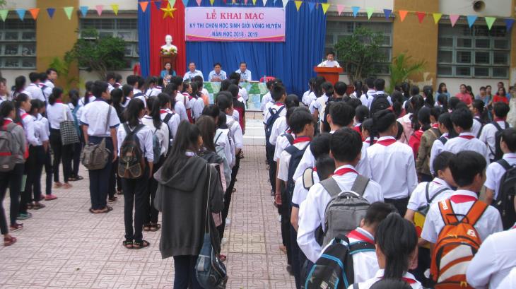 Tân Biên: Khai mạc kỳ thi chọn học sinh giỏi THCS vòng huyện năm học 2018-2019