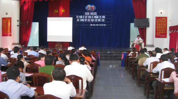 Tây Ninh: Tập huấn xây dựng xã, phường, thị trấn đạt chuẩn tiếp cận pháp luật cho 2 huyện Tân Biên và Tân Châu