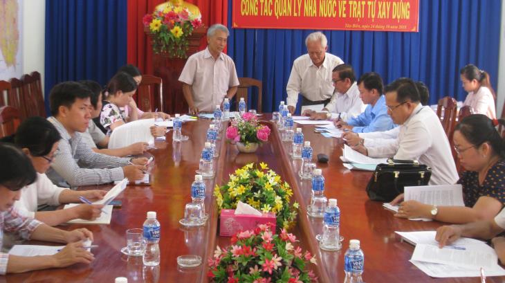 Giám sát thực hiện luật người khuyết tật và các chính sách hỗ trợ người khuyết tật tại huyện Tân Biên
