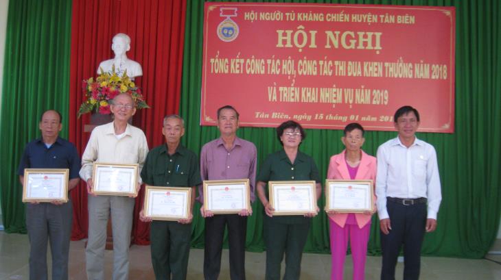 Hội Người tù kháng chiến huyện Tân Biên tổng kết hoạt động năm 2018
