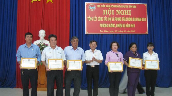 Hội nông dân huyện Tân Biên tổng kết công tác hội và phong trào nông dân năm 2018