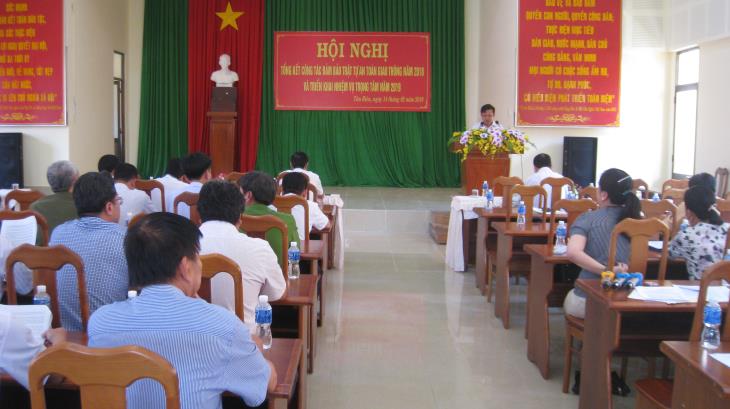  Tân Biên: Tổng kết công tác đảm bảo TTATGT năm 2018