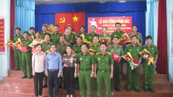 Công an huyện Tân Biên Tổ chức lễ báo công dâng Bác