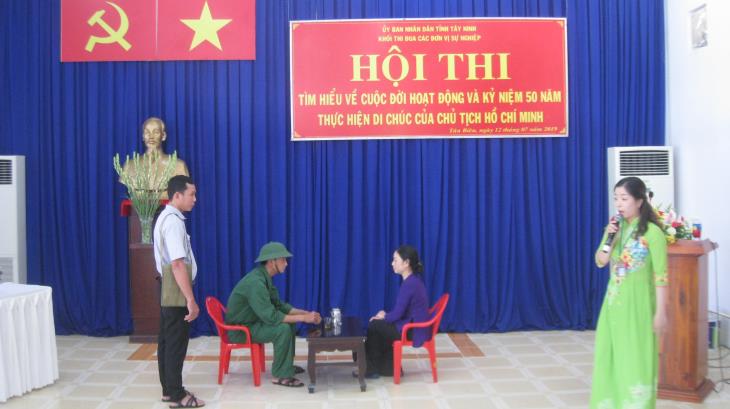  Khối thi đua các đơn vị sự nghiệp tỉnh Tây Ninh Hội thi tìm hiểu về cuộc đời hoạt động của chủ tịch Hồ Chí Minh