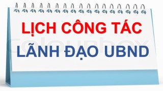 Thông báo Lịch công tác tuần của Chủ tịch – Phó Chủ tịch UBND huyện Tân Biên (Từ ngày 29/7/2019 đến ngày 04/8/2019)