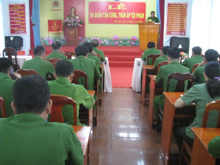 Tân Biên: Ra quân đợt cao điểm tấn công, trấn áp tội phạm đảm bảo ANTT trên địa bàn huyện