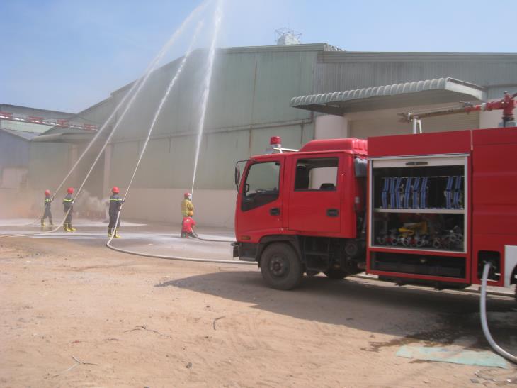 Tân Biên: Thực tập phương án chữa cháy và cứu nạn, cứu hộ tại Công ty TNHH Sầm Nhứt