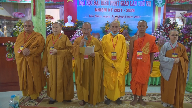 Đại hội đại biểu Phật giáo huyện Tân Biên lần thứ VII, nhiệm kỳ 2021-2026.