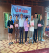 UBND xã Tân Bình phối hợp với Hội phụ nữ xã, với Trung tâm giáo dục nghề nghiệp huyện Tân Biên tổ chức Bế giảng lớp đào tạo nghề cho lao động nông thôn năm 2022