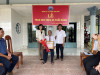 Tân Biên Nguyên Chủ tịch UBND huyện Nguyễn Văn Chắc nhận huy hiệu 55 năm tuổi Đảng