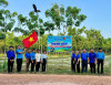 Huyện đoàn Tân Biên khánh thành công trình thắp sáng đường quê bằng đèn năng lượng mặt trời.