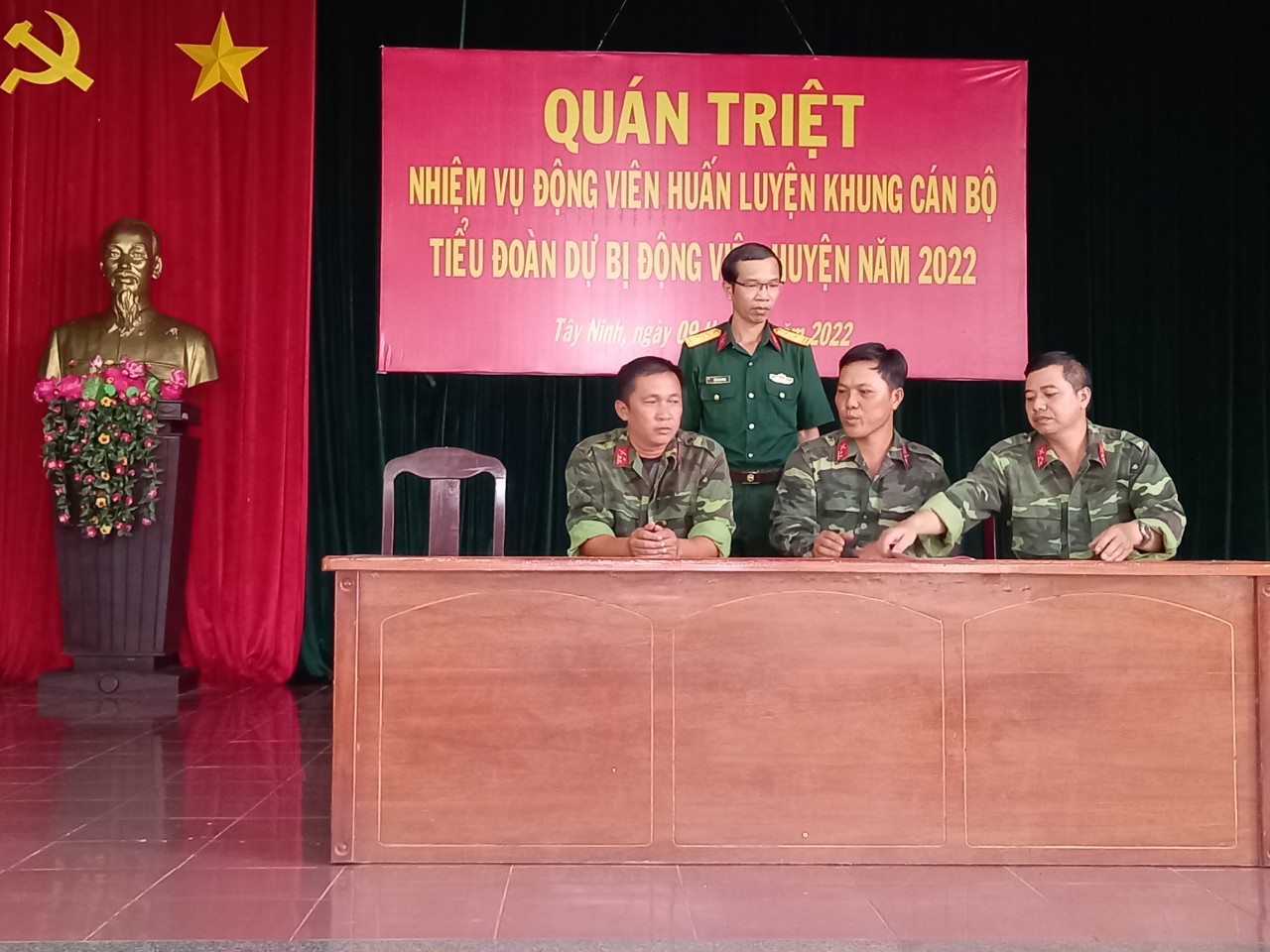 Bộ Chỉ huy Quân sự tỉnh Tây Ninh Hiệp đồng huấn luyện lực lượng dự bị động viên năm 2022