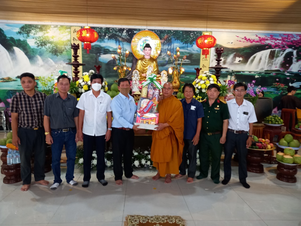 Lãnh đạo huyện Tân Biên thăm chúc mừng các cơ sở Phật giáo nhân dịp lễ Phật Đản năm 2022, Phật lịch 2566