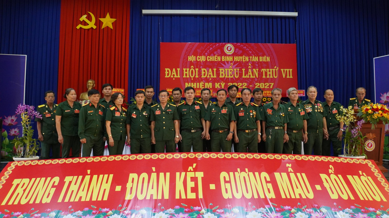 Hội Cựu chiến binh huyện Tân Biên Đại hội đại biểu lần thứ VII  nhiệm kỳ 2022- 2027