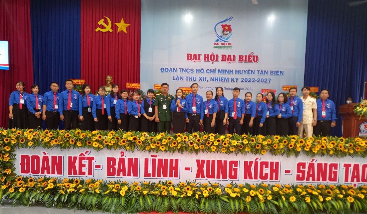 Đại Hội Đại Biểu Đoàn TNCS Hồ Chí Minh huyện Tân Biên Lần thứ XXII nhiệm kỳ 2022-2027 Thành công tốt đẹp