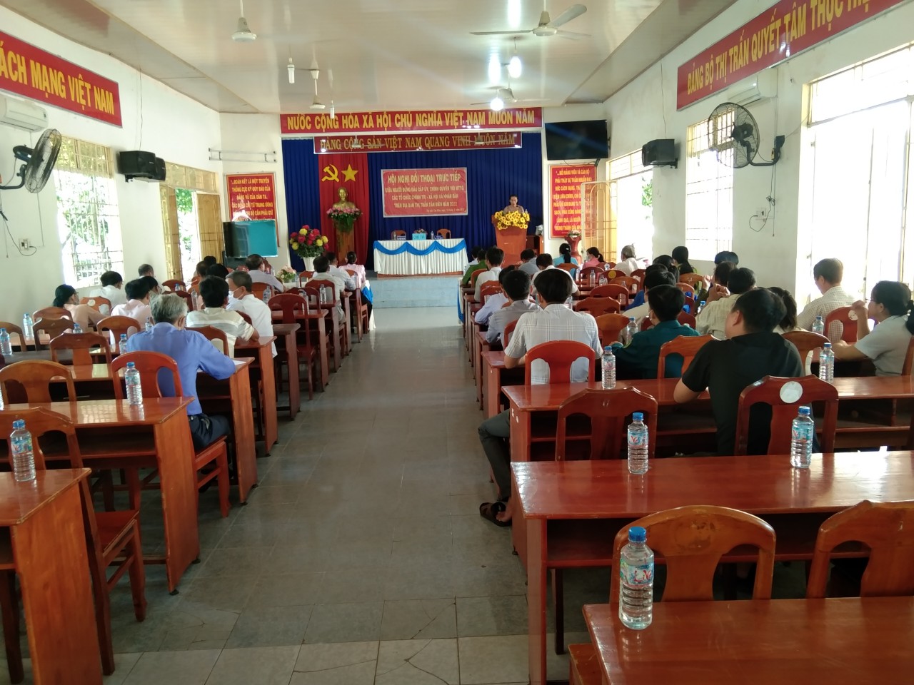 Thị trấn Tân Biên: Hội nghị đối thoại trực tiếp giữa người đứng đầu cấp ủy, Chính quyền với Mặt trận tổ quốc, các tổ chức chính trị – xã hội và Nhân dân năm 2022