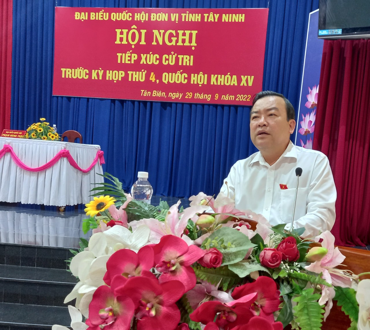 ĐBQH tiếp xúc cử tri trước kỳ họp thứ 4, Quốc hội khóa XV tại huyện  Tân Biên