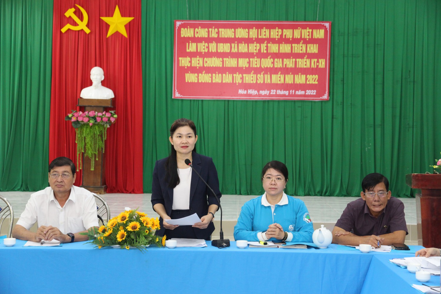 Trung ương Hội Liên hiệp Phụ nữ Việt Nam: Làm việc tại xã Hoà Hiệp, huyện Tân Biên
