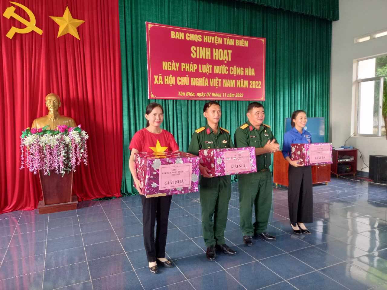 Ban Chỉ huy Quân sự Huyện Tân Biên tổ chức sinh hoạt Ngày Pháp luật Việt Nam năm 2022