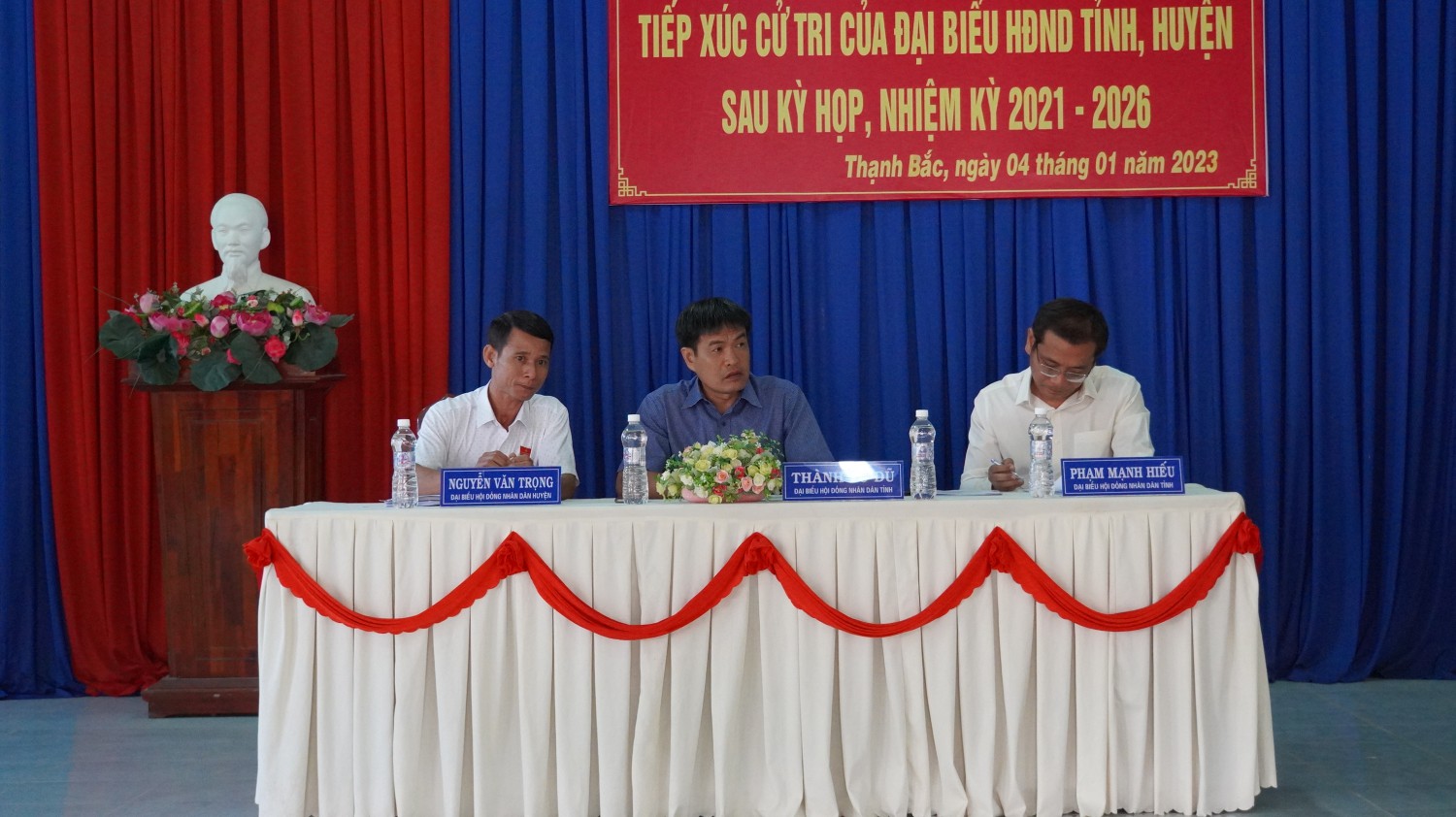 Đại biểu HĐND tỉnh, huyện Tiếp xúc cử tri xã Thạnh Bắc huyện Tân Biên sau kỳ họp
