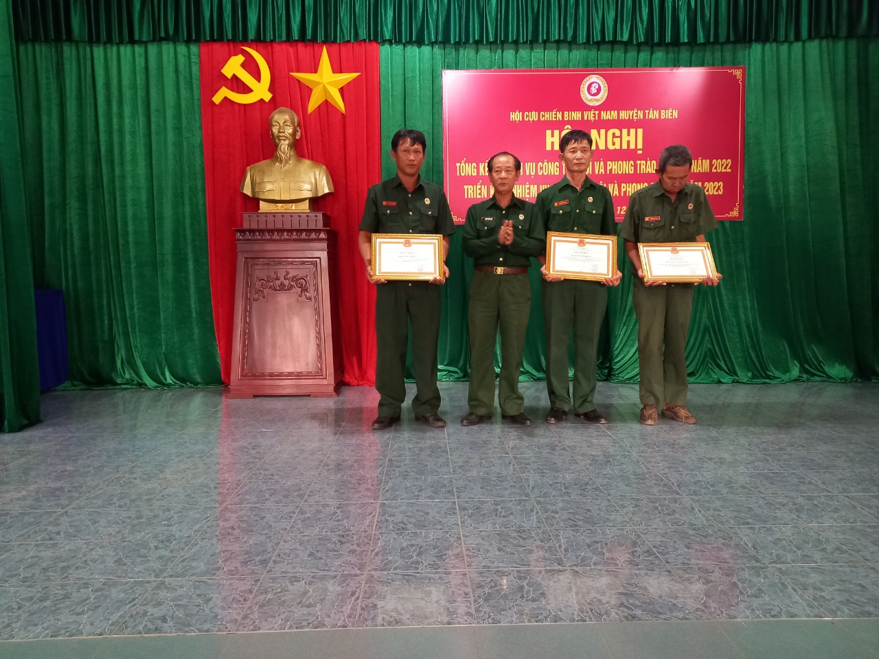 Hội Cựu chiến binh huyện Tân Biên tổng kết công tác hội năm 2022