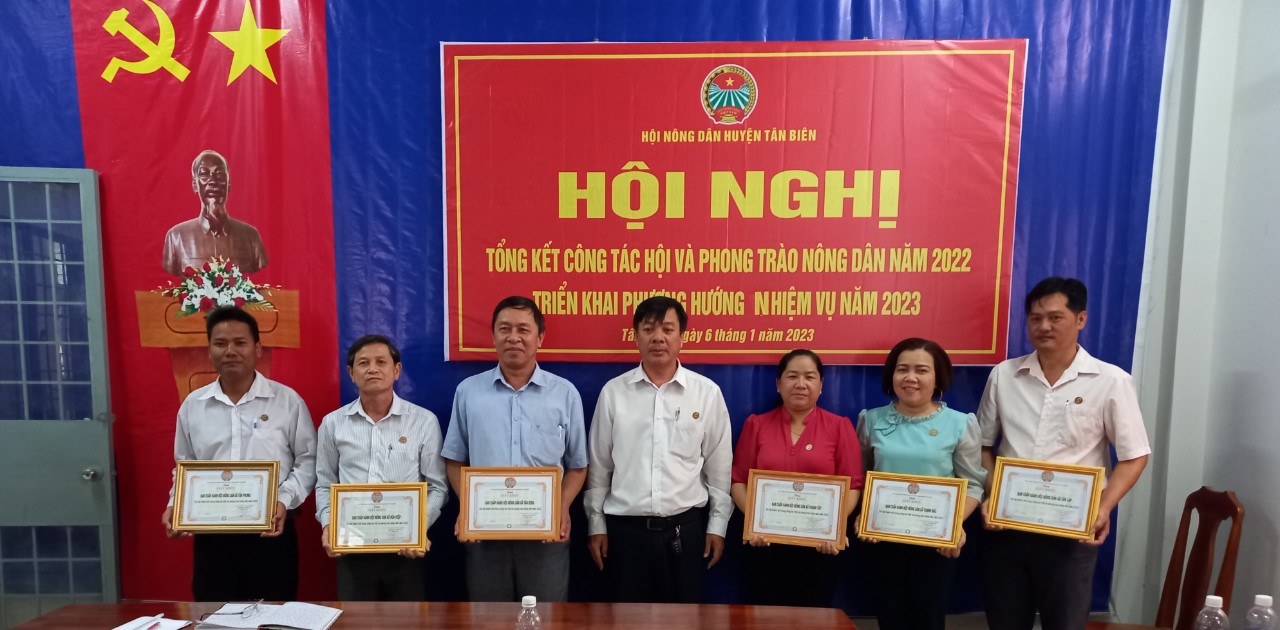 ​​​​​​​Hội Nông dân huyện Tân Biên tổng kết công tác Hội và phong trào nông dân năm 2022