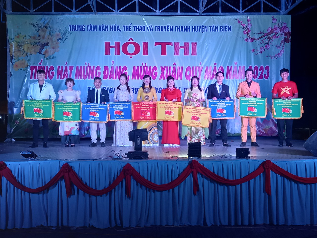Tân Biên chung kết Hội thi Tiếng hát mừng Đảng mừng xuân Quý Mão  năm 2023