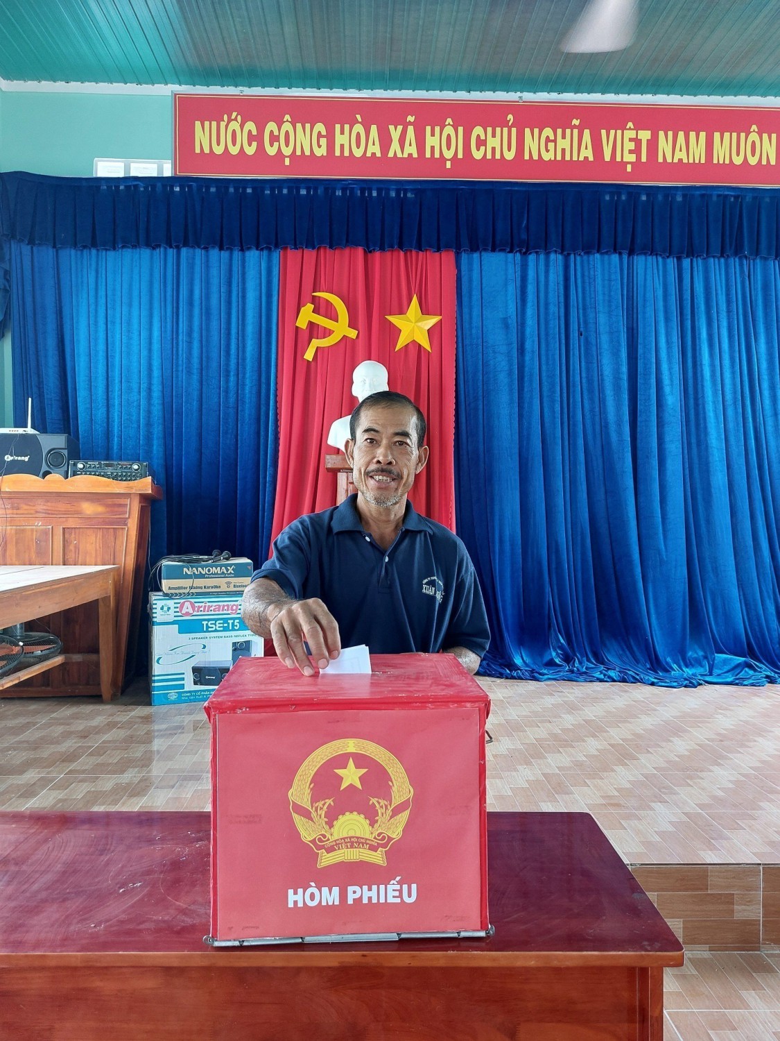 Xã Tân Lập bầu cử trưởng ấp nhiệm kỳ 2019-2024
