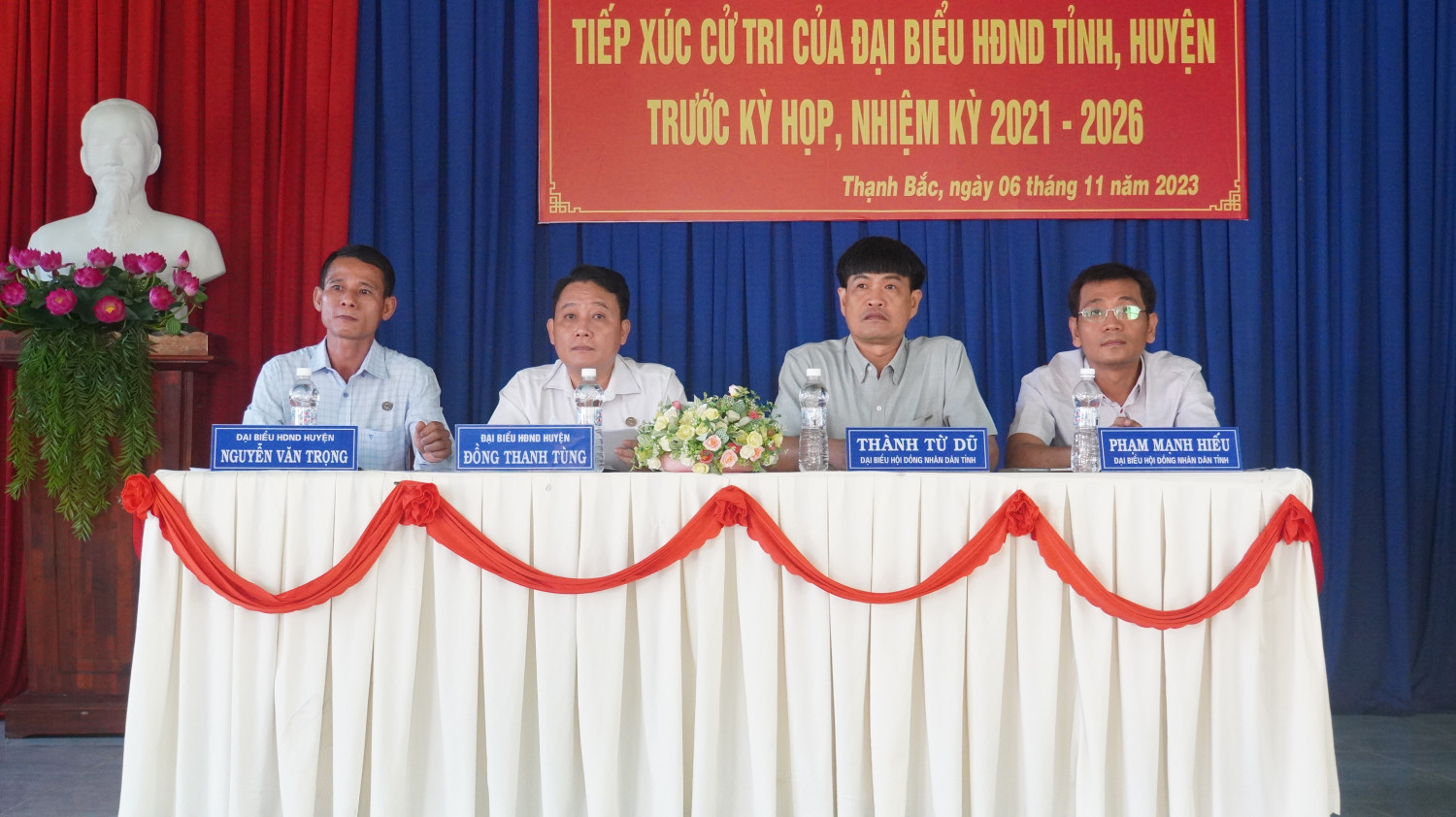 Đại biểu HĐND tỉnh, huyện Tiếp xúc cử tri xã Thạnh Bắc huyện Tân Biên