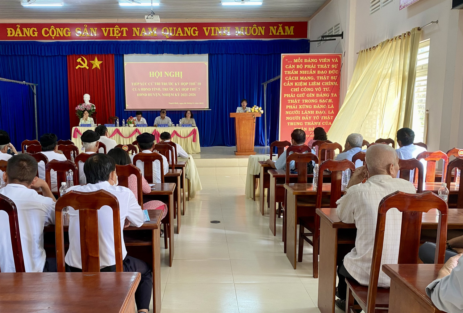 HĐND tỉnh huyện TCXT xã Thạnh Bình trước kỳ họp