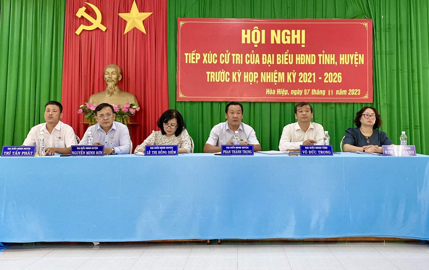 Ông Võ Đức Trong – Phó Chủ tịch thường trực UBND tỉnh tiếp xúc cử tri xã Hoà Hiệp huyện Tân Biên