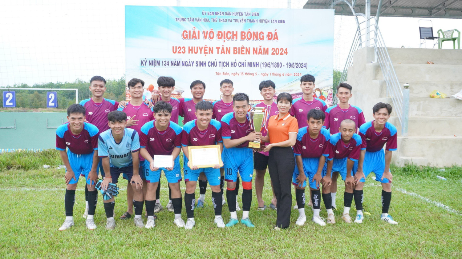 Bế mạc giải giải bóng đá U23 huyện Tân Biên năm 2024