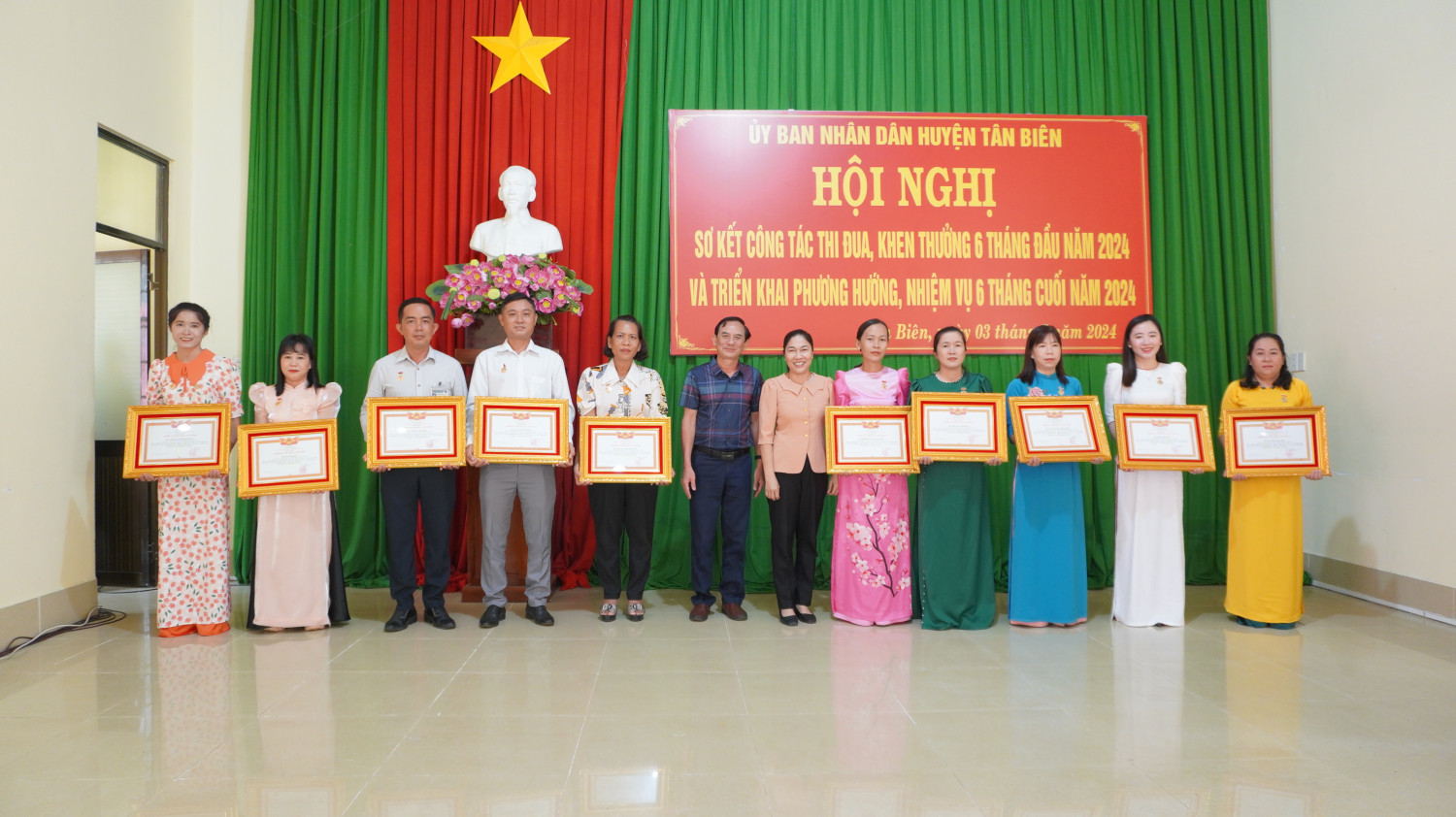 Tân Biên: Sơ kết Công tác thi đua khen thưởng 6 tháng đầu năm 2024