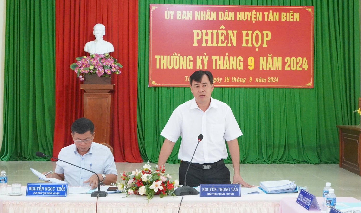 UBND huyện Tân Biên tổ chức phiên họp thường kỳ tháng 9 năm 2024