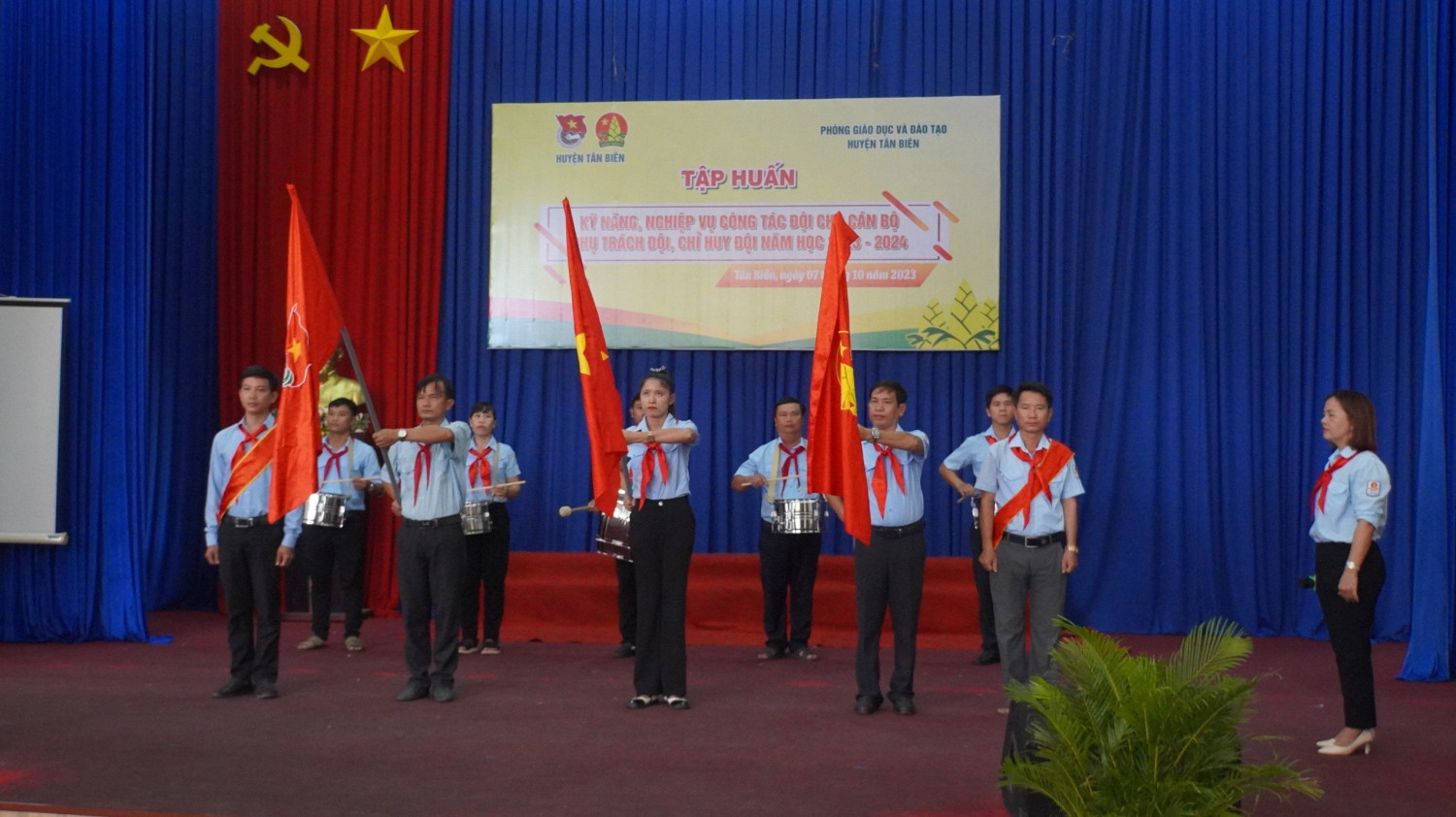 Tân Biên: khai mạc Lớp tập huấn kỹ năng nghiệp vụ cho đội ngũ chỉ huy đội, phụ trách sao nhi đồng và lực lượng phụ trách đội năm học 2023 -2024.