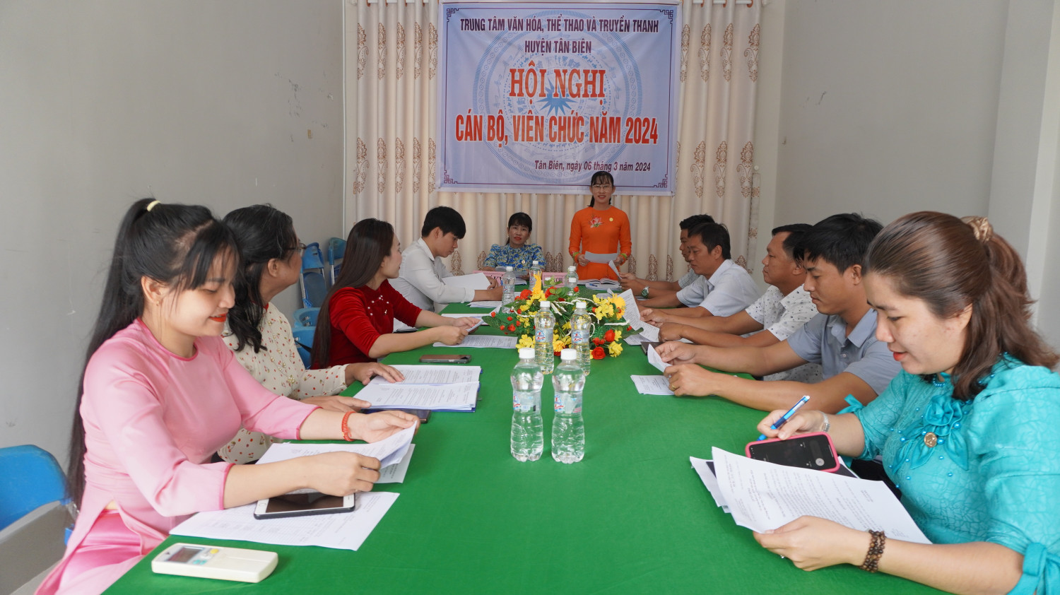 Hội nghị cán bộ viên chức Trung tâm Văn hóa Thể thao và Truyền thanh huyện Tân Biên